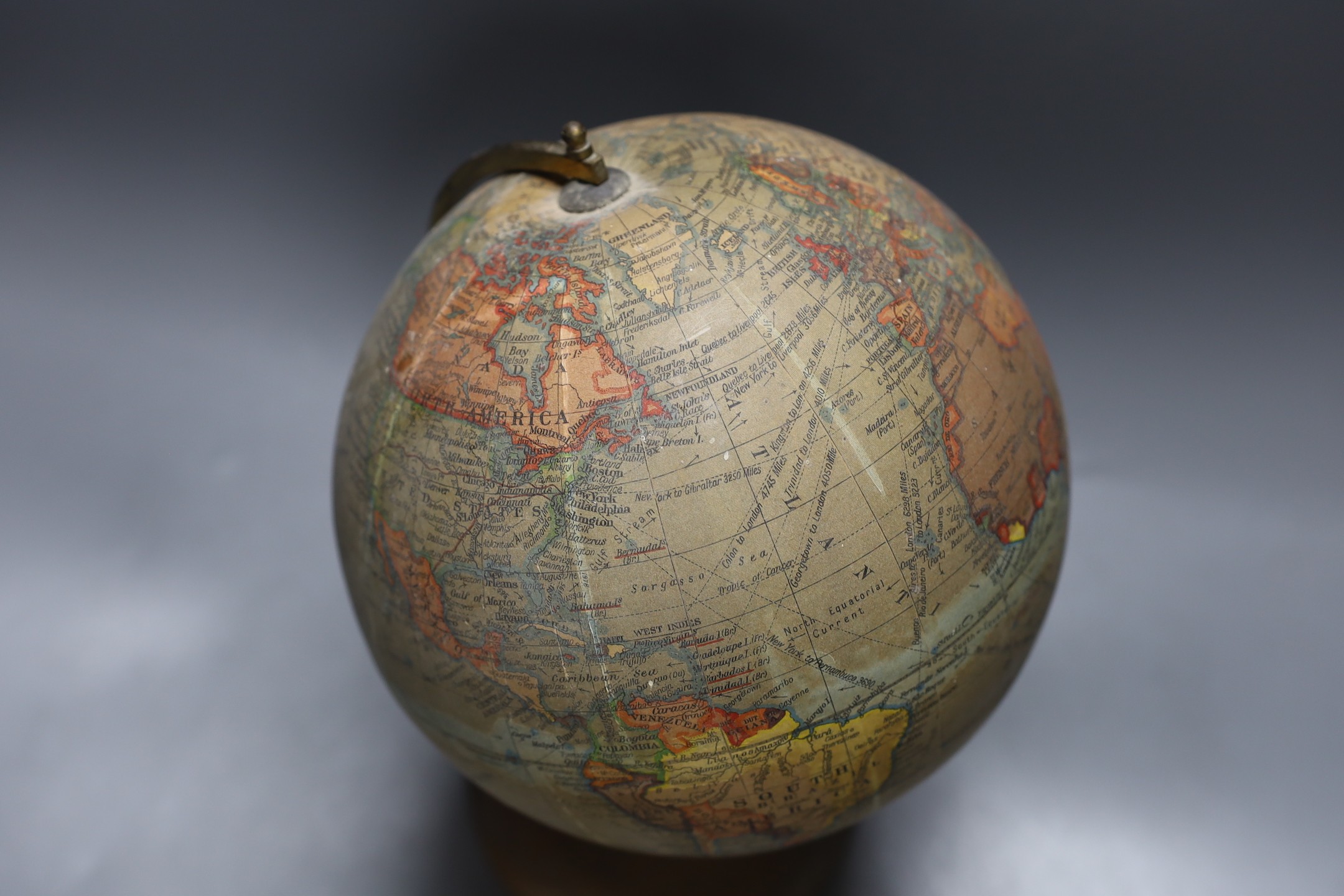 A Geographia 8 inch terrestrial globe. 31cm tall